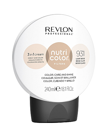 Revlon Professional Nutri Color Filters - Прямой краситель без аммиака, оттенок 931 Светло-бежевый, 240 мл - hairs-russia.ru